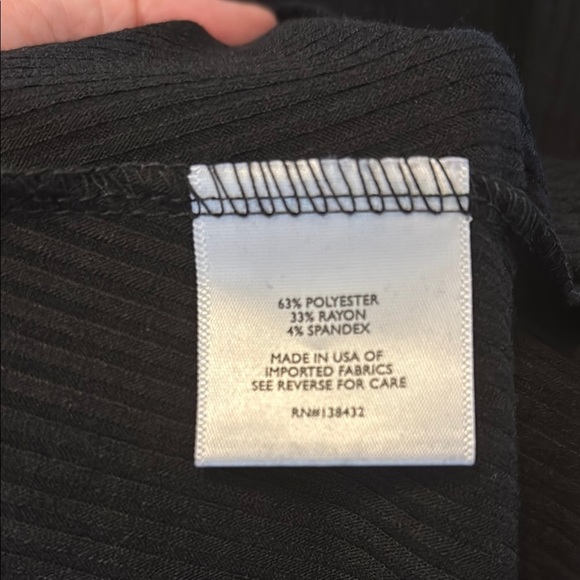 ModCloth NWOT L Ribbed Black Long Sleeve Dress - Picture 3 of 4